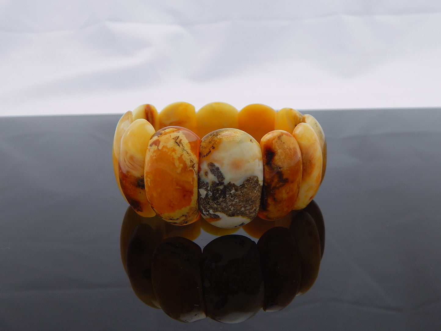 Natural Baltic Butterscotch Amber Gemstone Bracelet