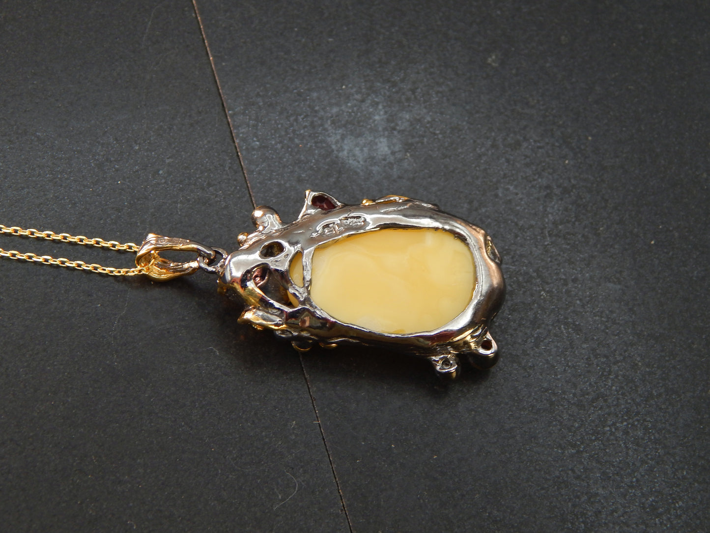 Natural Baltic Butterscotch Amber Sleepy Hallow Limited Edition Pendant Necklace