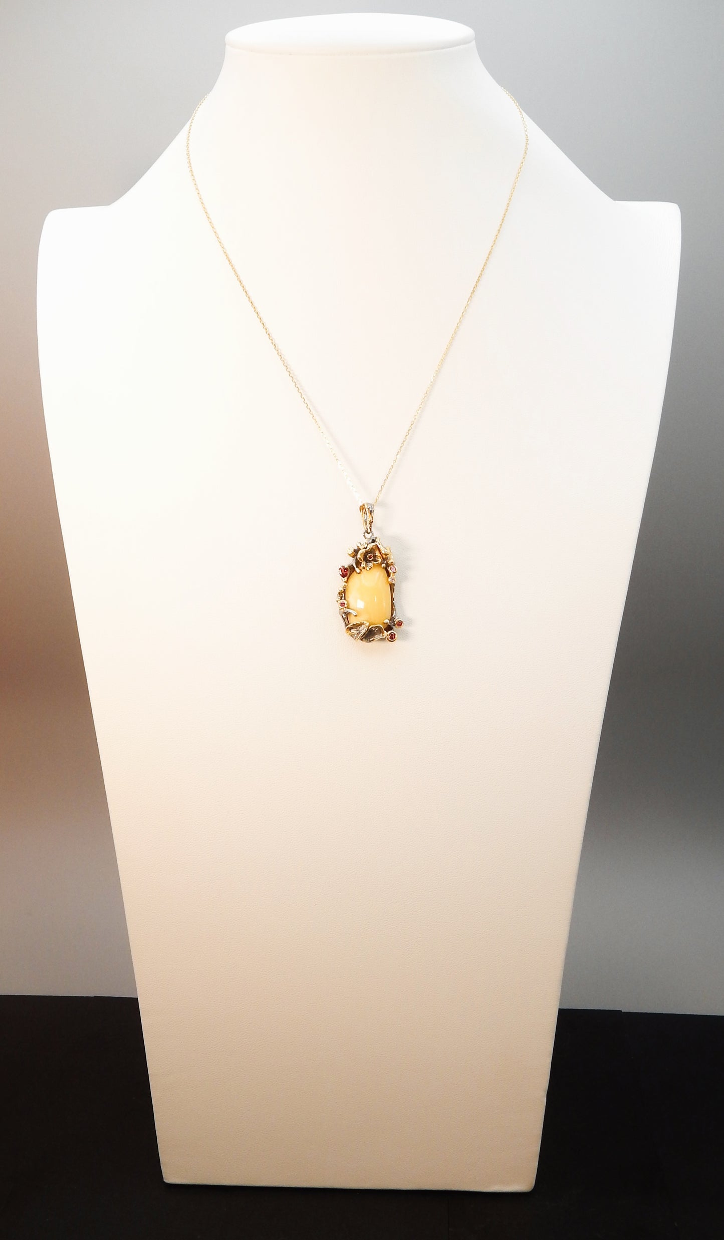 Natural Baltic Butterscotch Amber Sleepy Hallow Limited Edition Pendant Necklace