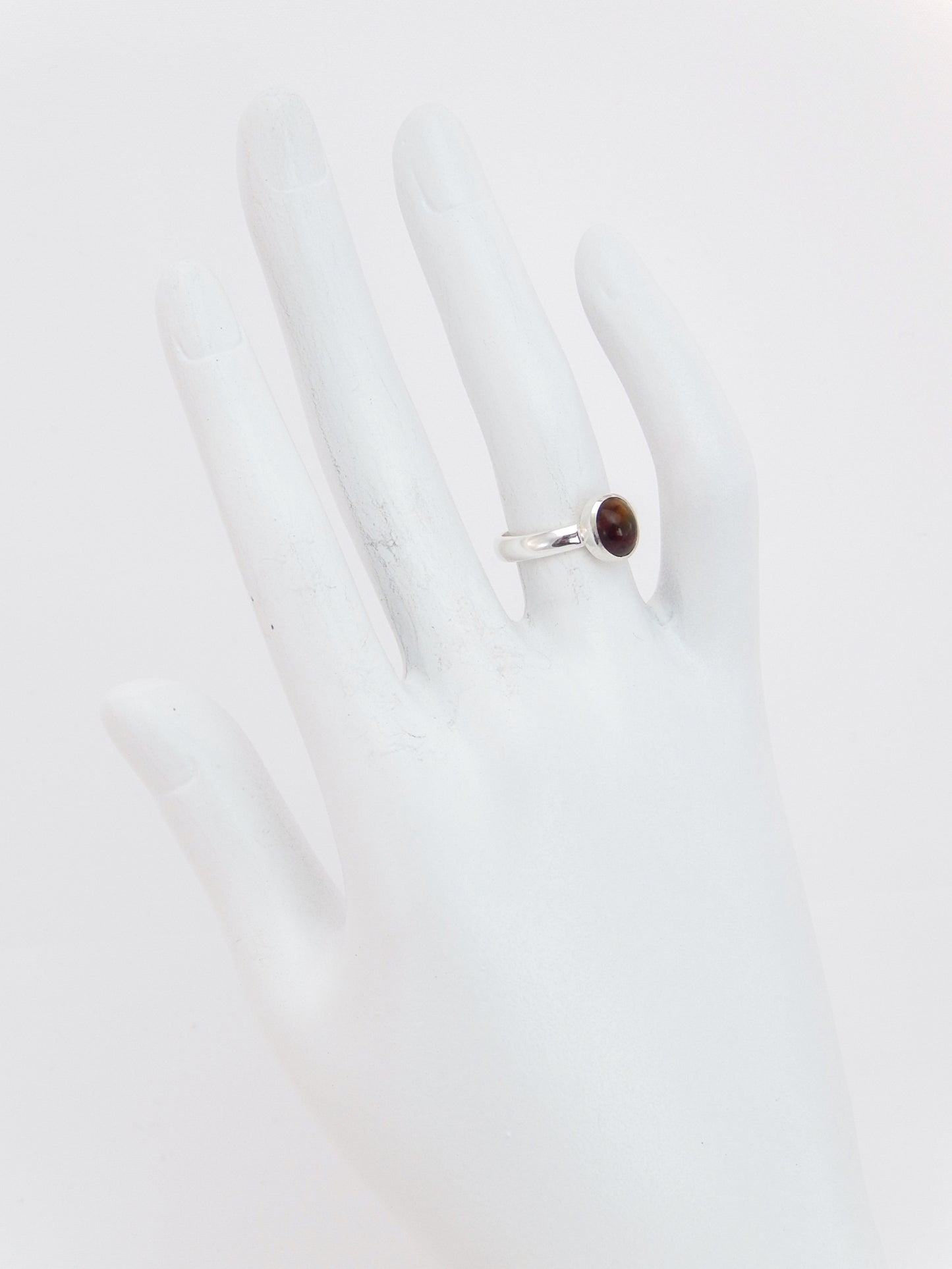 Genuine Black Ethiopian Opal Oval Cut Ring in 925 Sterling Silver